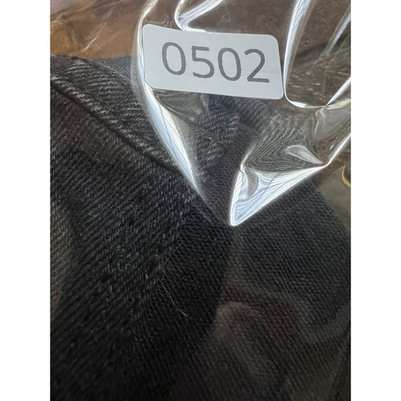 Cisono Moto Jacket Womens Medium Black Button Multiple Pockets Crop Denim - Picture 6 of 6